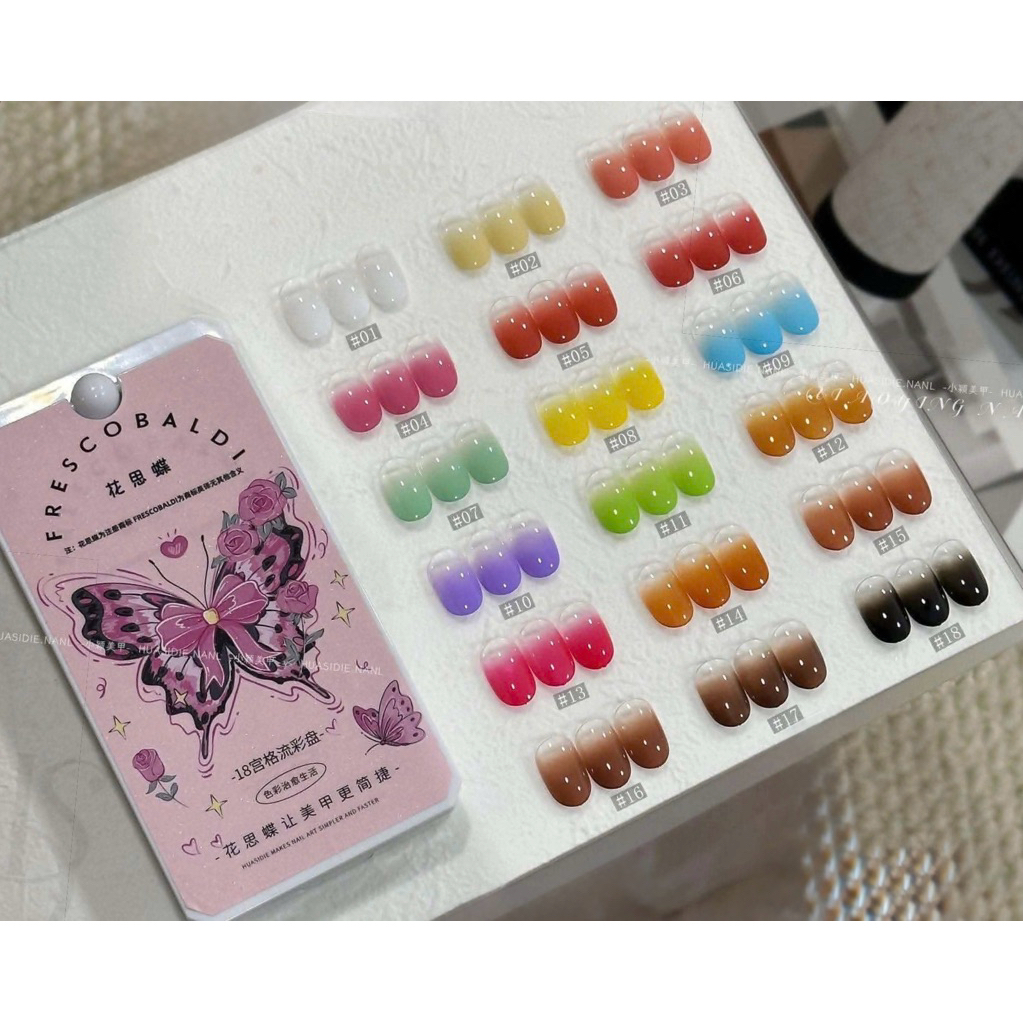 Set gel dặm ombre 18 màu cao cấp Frescobaldi - Nguyễn Thúy Hà