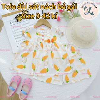 Size M (36-42 kí) - Tole đùi sát nách đính nơ bé gái Đan Kids 210426