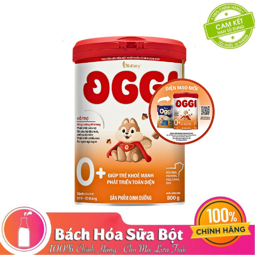 Sữa bột OGGI 0+/1+ lon 800g