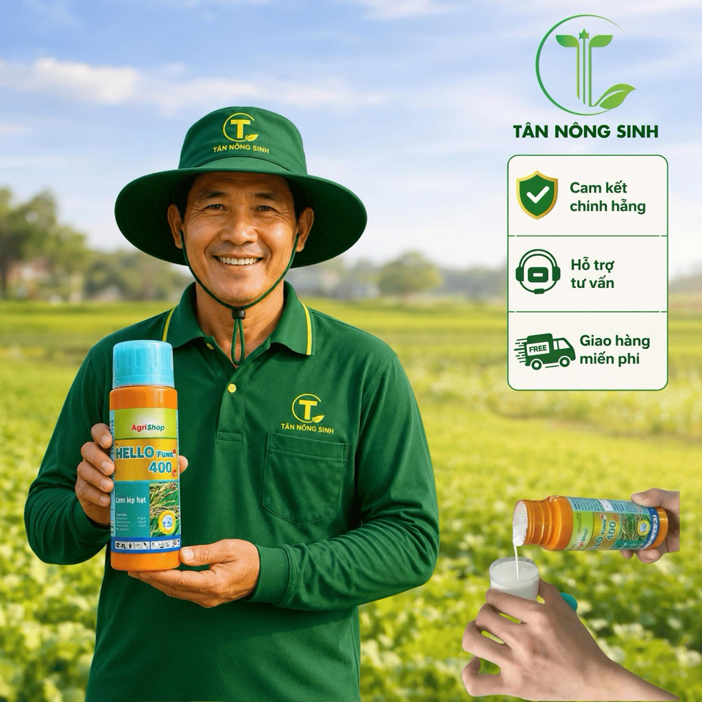 Hello Fungi 400/240ml Mitop One 390SC - Xanh lá, Sáng bông, lem lép hạt