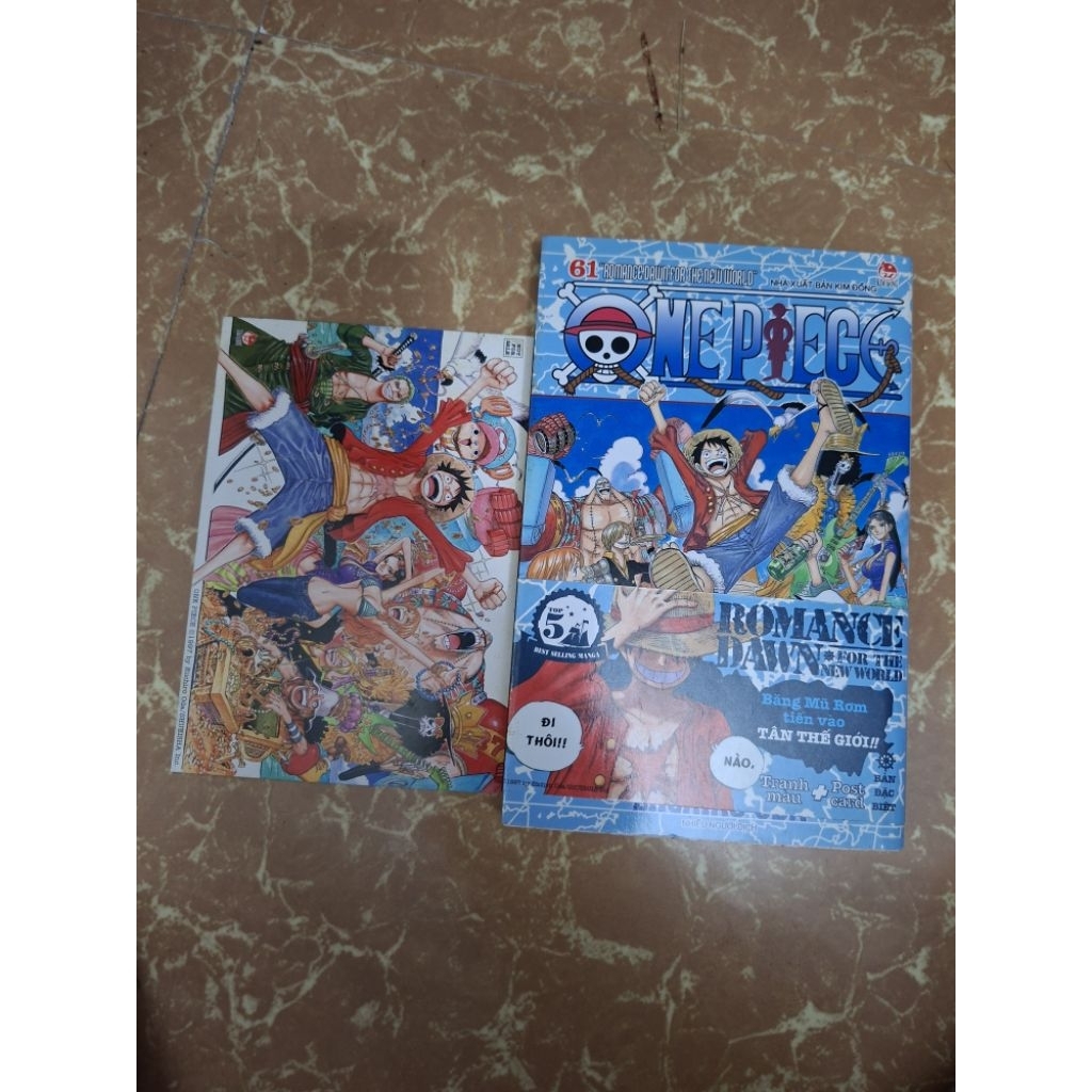 Truyện Tranh - One Piece tập 61 bản in đầu tặng kèm card + obi chất lượng truyện có ố nặng