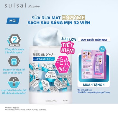 [MỚI] SUISAI Bột Rửa Mặt Enzyme Sạch Sâu Sáng Mịn 32 viên