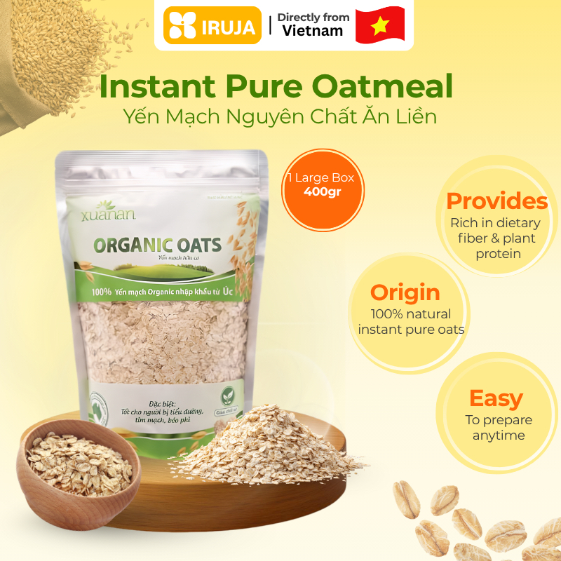 [IRUJA VIETNAM] YẾN MẠCH ORGANIC XUÂN AN 400G