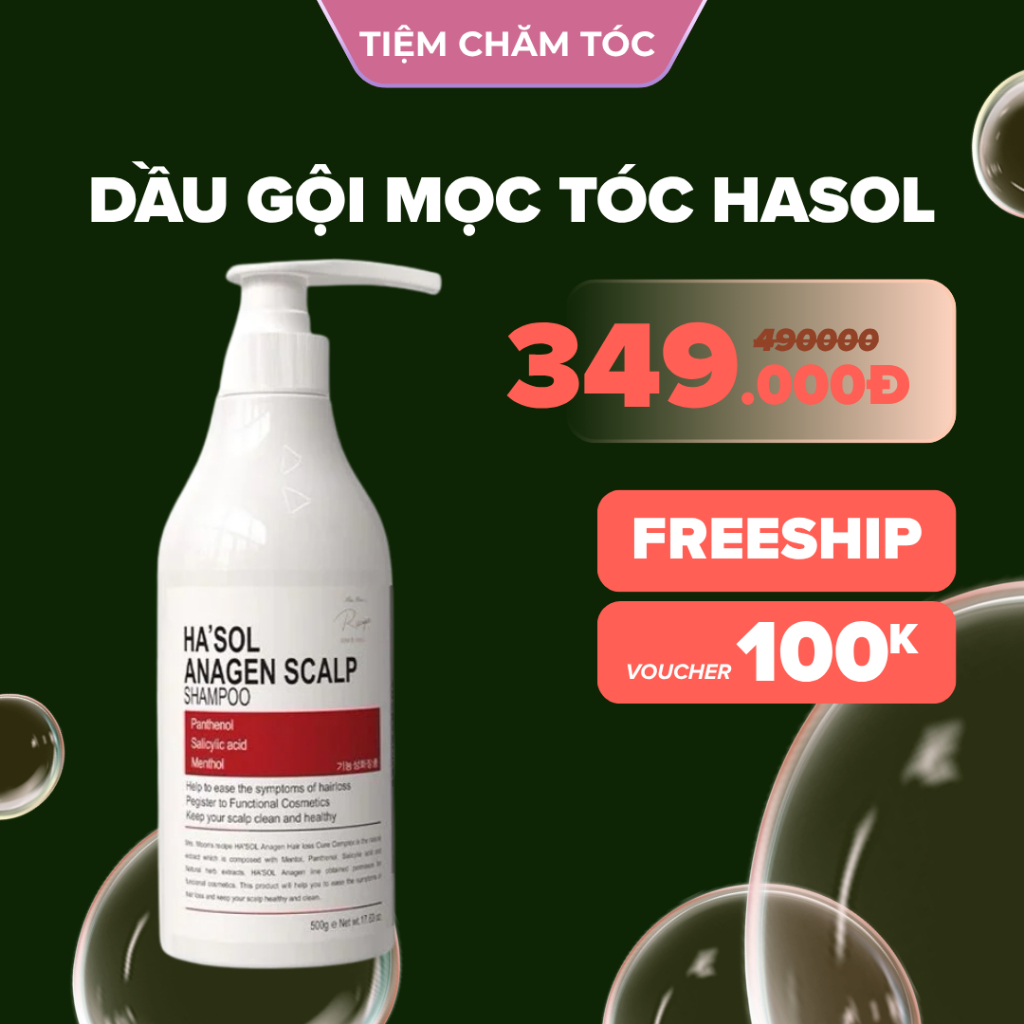 Dầu gội Hasol, hỗ trợ mọc tóc, ngăn ngừa rụng tóc hỗ trợ tóc chắc khỏe