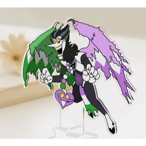 Spamton NEO - Pride (Genderqueer) Acrylic Standee 8cm NANG DECOR SHOP
