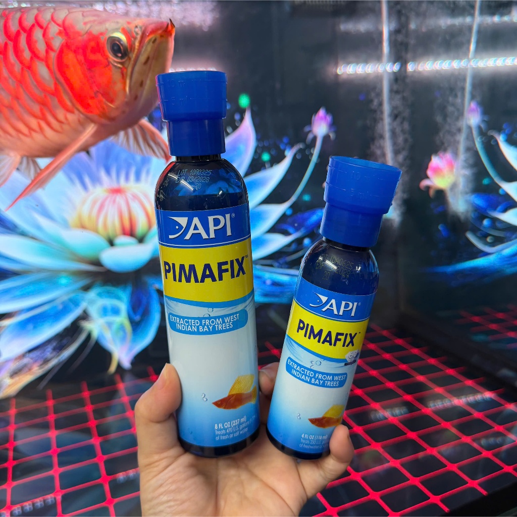 PIMAFIX API (118ML, 237ML), MELAFIX (237ML) - DUNG DỊCH HỖ TRỢ TRỊ NẤM CHO CÁ RỒNG, CÁ CẢNH