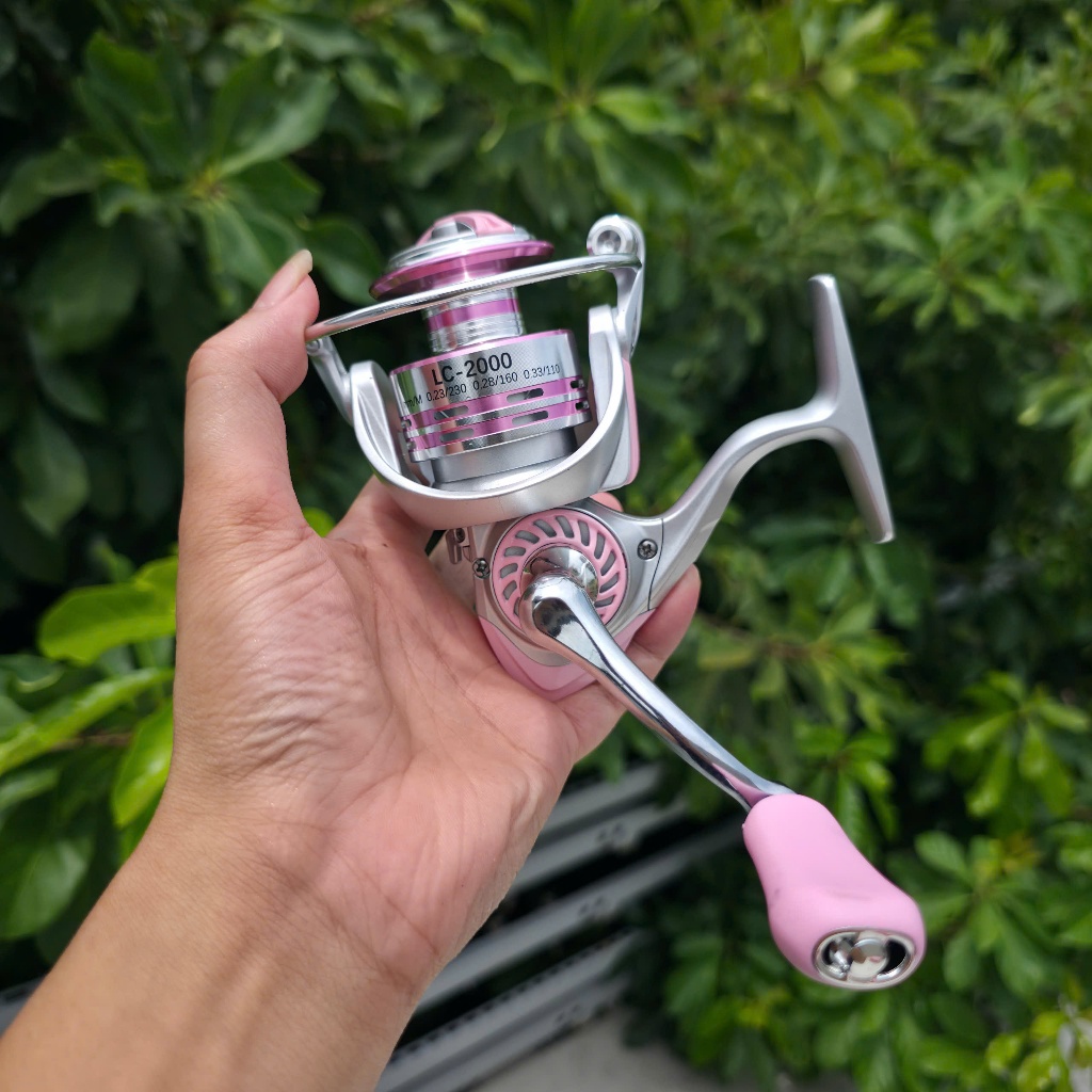 Máy Câu Lure màu Hồng LC1000 - LC 4000 cao cấp