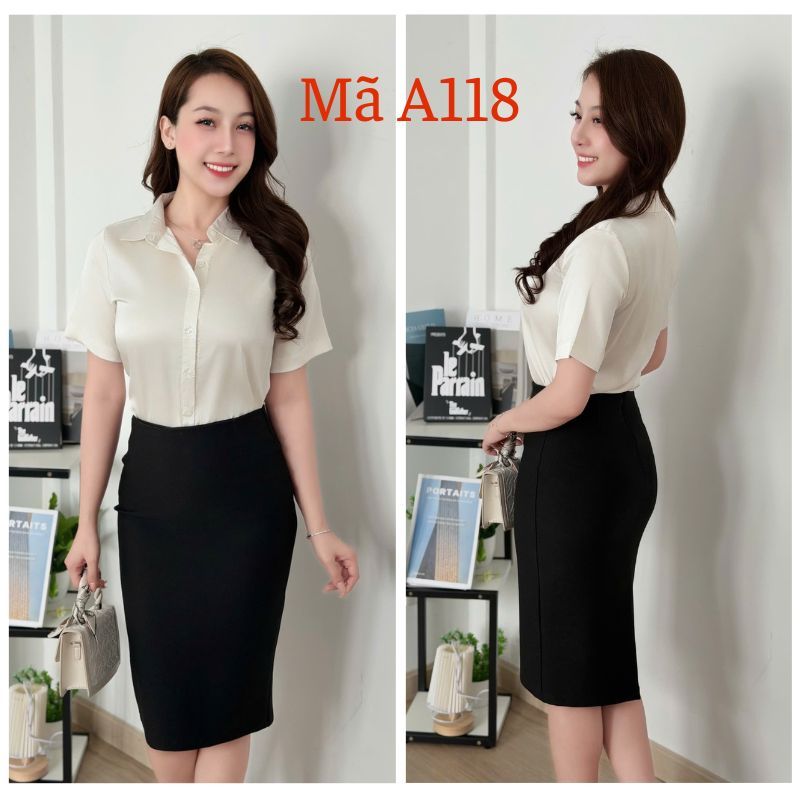 [Mã A118 HÀNG XẢ] Áo Cộc Tay Trơn Vải Latin - A118