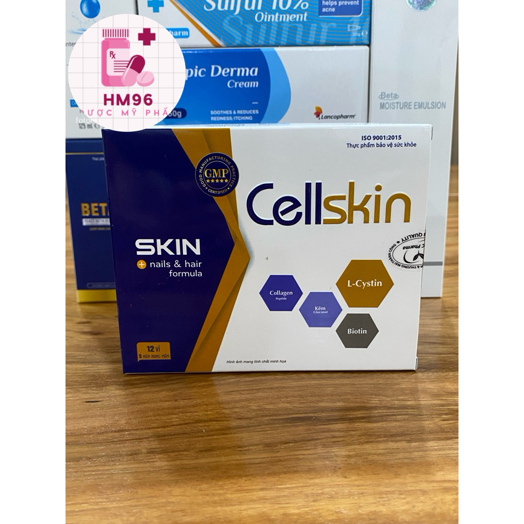 Cellskin - Viên uống đẹp da, tóc, móng hộp 60 viên