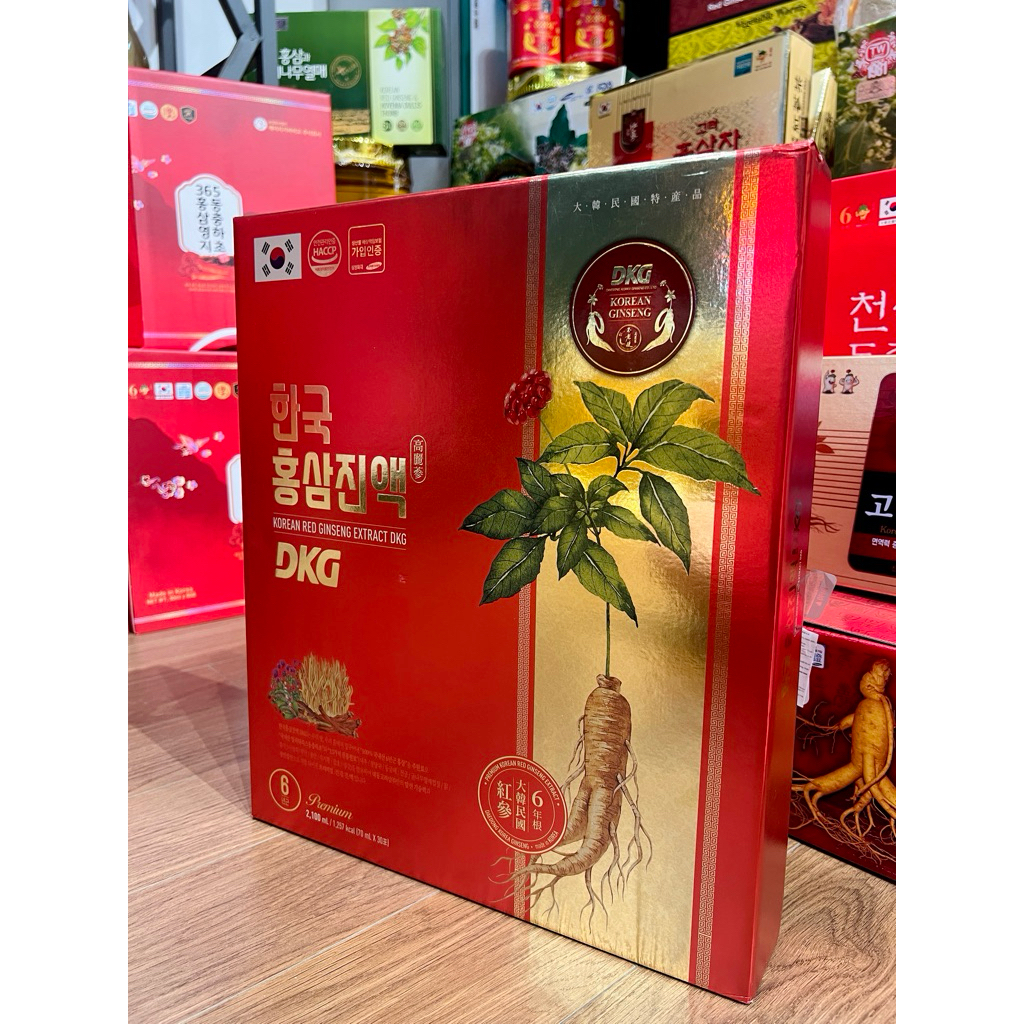 Tinh Chất Hồng Sâm Hàn Quốc DKG 6 Năm Tuổi – Korean Red Ginseng Extract DKG (70ml x 30 Gói)
