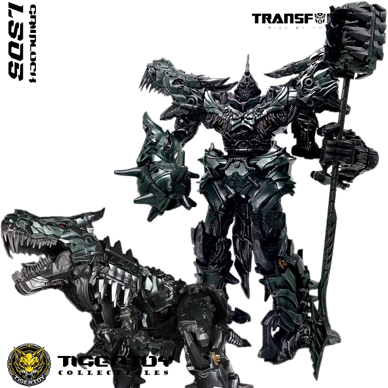 Mô hình Grimlock Transforms LS-05 (HKM04) Dinobot Đồ chơi Robot biến hình cao 38 cm - Tigertoy Colle
