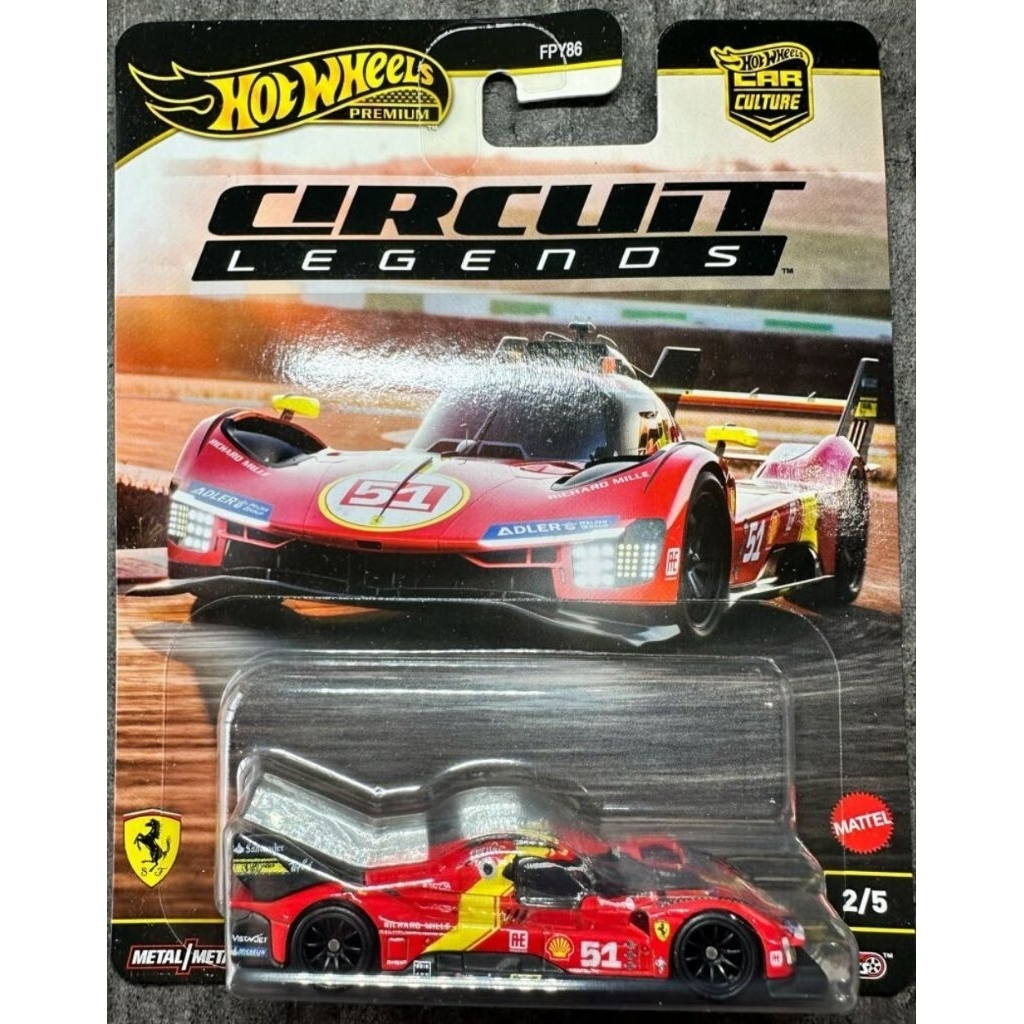 Xe mô hình đồ chơi Hotwheels Premium Ferrari★499p Premium [NEW CARD]