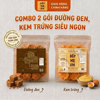 COMBO 2 Gói Bánh Mì Sấy Chuẩn Vị Bếp Mẹ Em (1Kem Trứng+1Caramel)