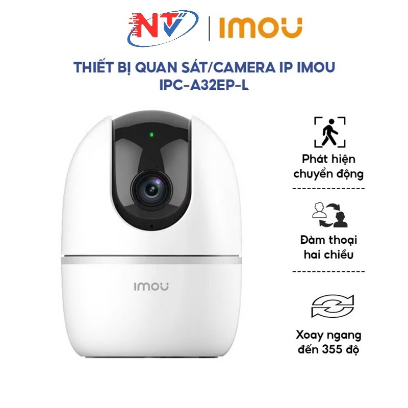 Camera IP Wifi IMOU trong nhà A32 3M / A52 5M - Đàm Thoại 2 Chiều, Loa to rõ - Bảo hành 2 năm