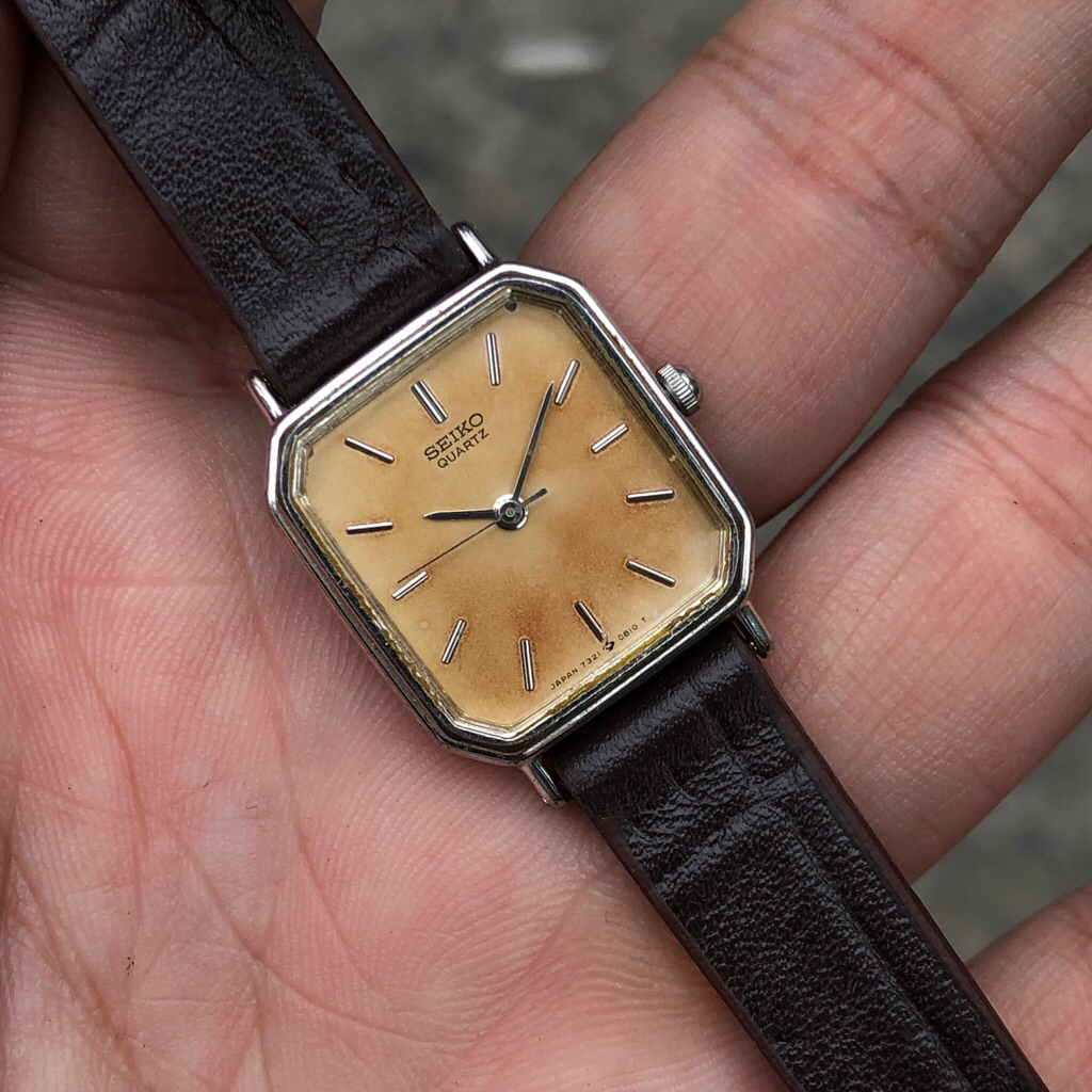 Đồng hồ Nữ Seiko tank đẹp mới, mặt lên dầu