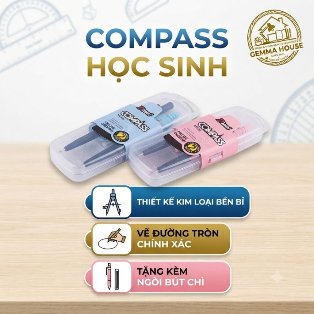 Compass Học Sinh Kèm Chì, Compa Học Sinh Cao Cấp, Compa Học Sinh Giá Kèm Chì Giá Rẻ, Compa Bút Chì G