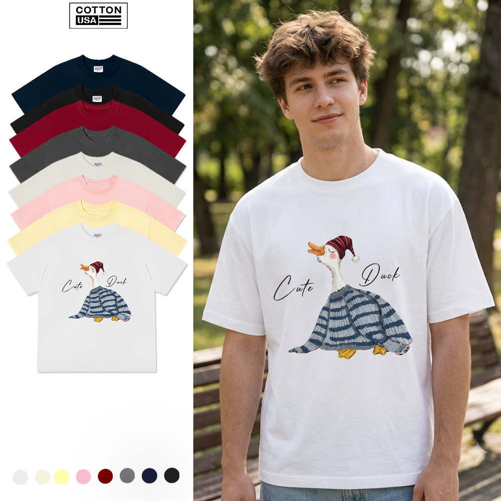 Áo Thun Relaxed Fit CottonUSA Vietnam "Farm Cute Duck" - PT0336PT