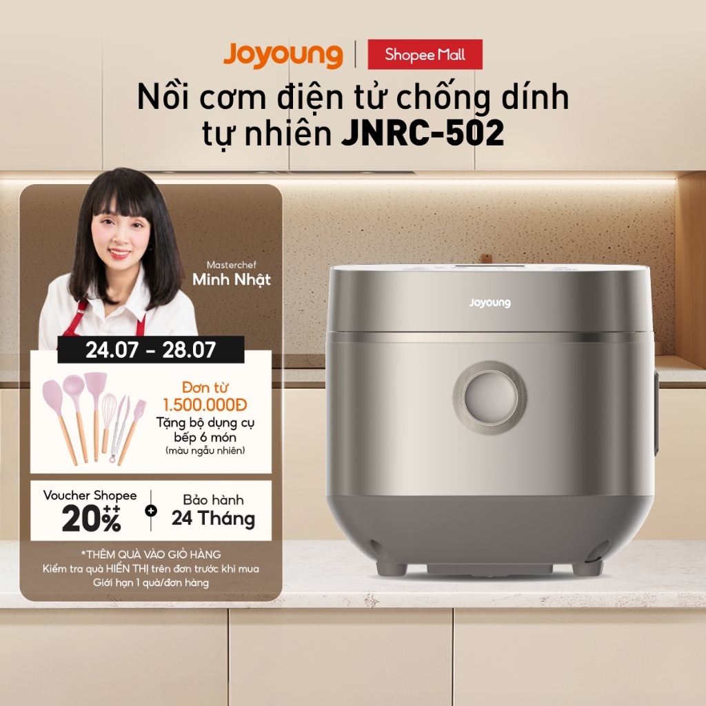 Nồi cơm điện tử 1.8L Joyoung JNRC-502 | Chống dính tự nhiên | Công suất 860W