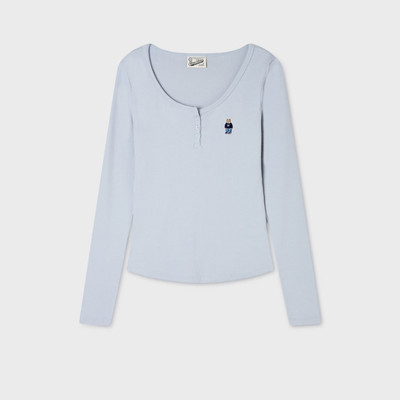 Áo Thun Nữ WHO.A.U Steve Ribbed Henryneck T-shirt[B]_WHLAGB852F