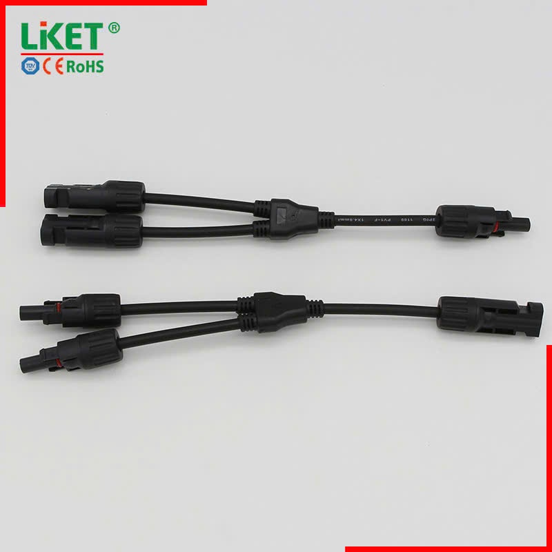 Cặp JACK MC4 2:1 Kết Nối Song Song Với Các Tấm Pin Năng Lượng Mặt Trời MSP: Dây MC4 2-1