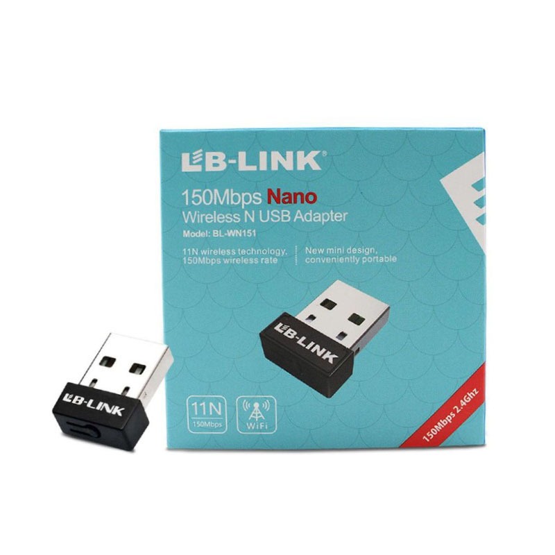 Bộ thu Wifi LBLink N151 dùng cho laptop, PC không cần dây mạng