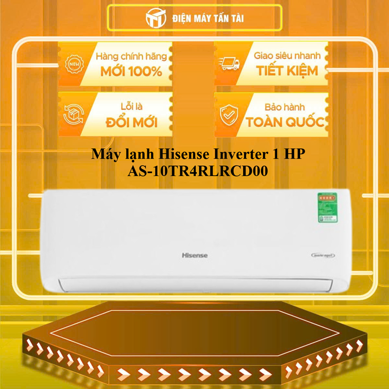 [SHOPEE - LẮP ĐẶT 0Đ HN HCM] AS-10TR4RLRCD00 - Máy lạnh Hisense Inverter 1HP DƯỚI 15M2