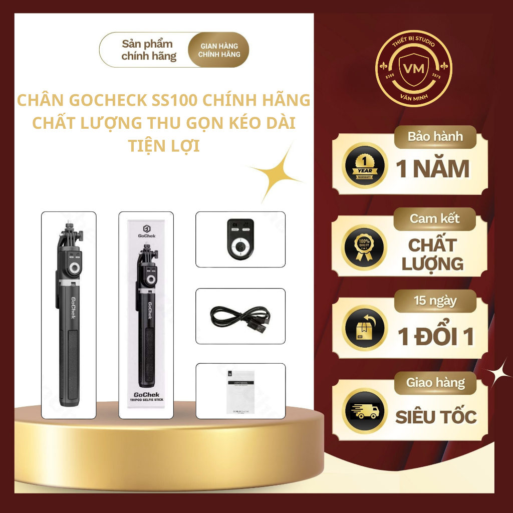 CHÂN GOCHECK SS100 CHÍNH HÃNG CHẤT LƯỢNG THU GỌN KÉO DÀI TIỆN LỢI