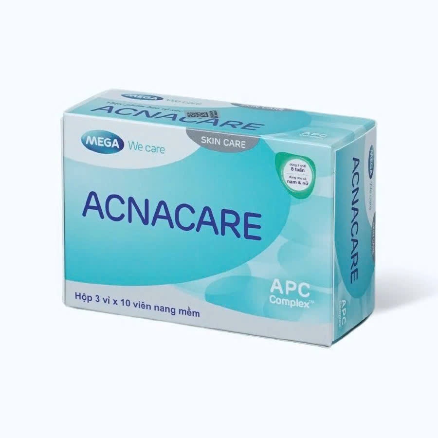 ✅[Chính hãng] TPBVSK Viên uống ACNACARE Mega We Care - hỗ trợ giảm mụn, giảm nhờn H/30viên