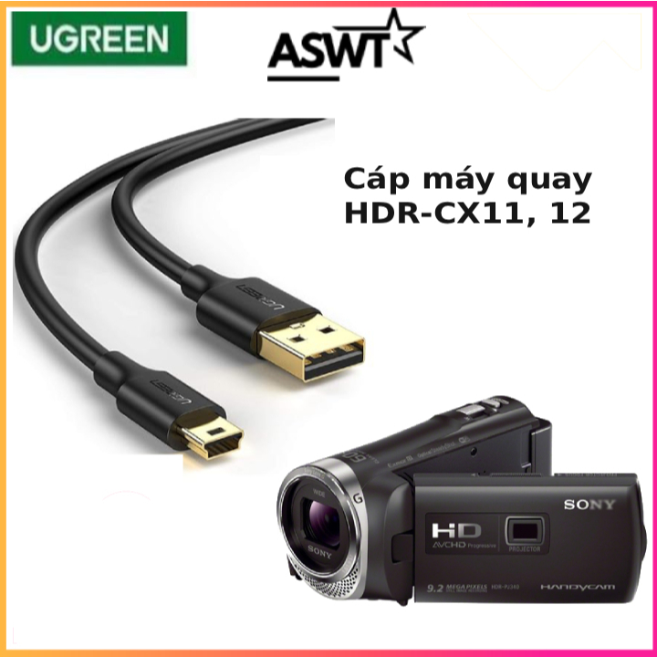 Cáp mini usb cho máy quay sony HDR-CX11, HDR-CX12, DCR-SX85, HDR-CX150, HDR-CX190