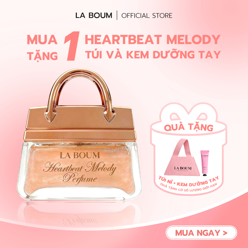 Nước Hoa Nữ LABOUM HEARTBEAT MELODY 50ml Hương Hoa Quả Ánh Nhũ Kim Tuyến Không Hề Ngấy EDP