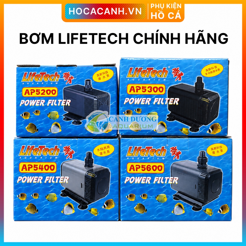 Máy bơm LifeTech AP5200 AP5300 AP5400 AP5600 cho hồ cá dòng bơm siêu bền