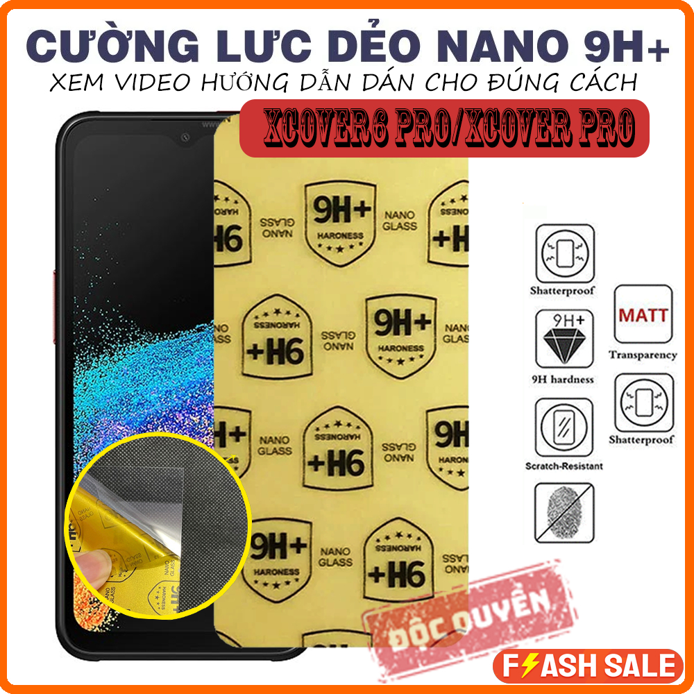 Miếng dán màn hinh Samsung Galaxy Xcover6 pro / Xcover pro, Cường lực dẻo nano 9H+