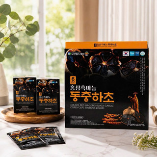 Nước hồng sâm tỏi đen đông trùng hạ thảo Hàn Quốc