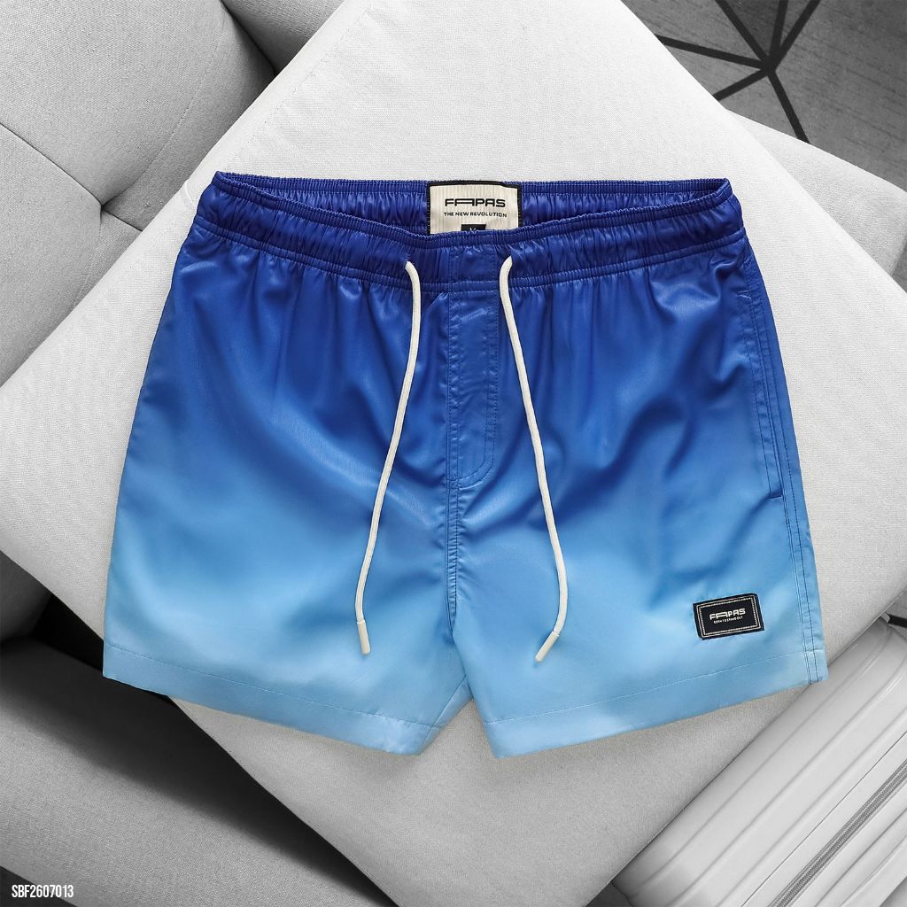 JANSHOP Quần Shorts Nam Regular Sky, Chất Vải Chéo Thái Mềm Mát, Phối Màu Ombre Bầu Trời Độc Đáo