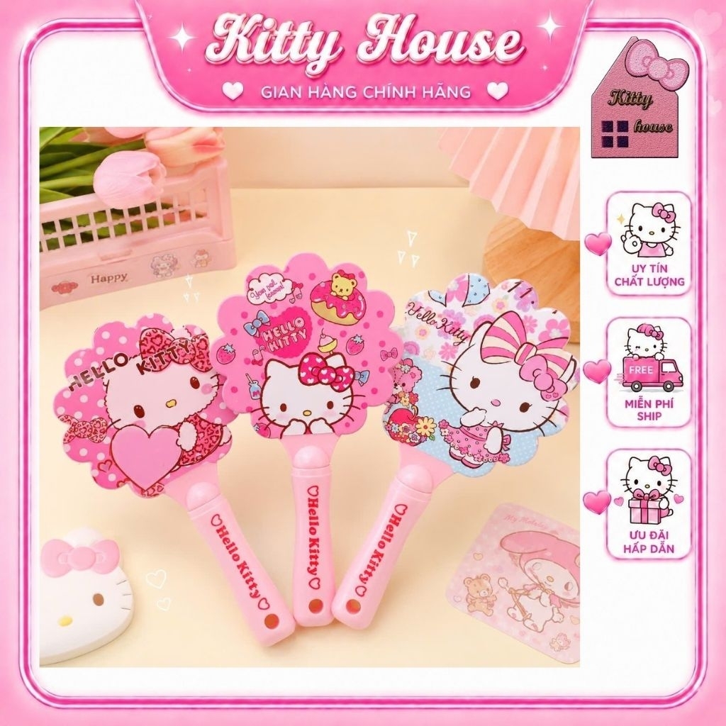 🌻LƯỢC GAI TRÒN KITTY 🎀 KITTY HOUSE