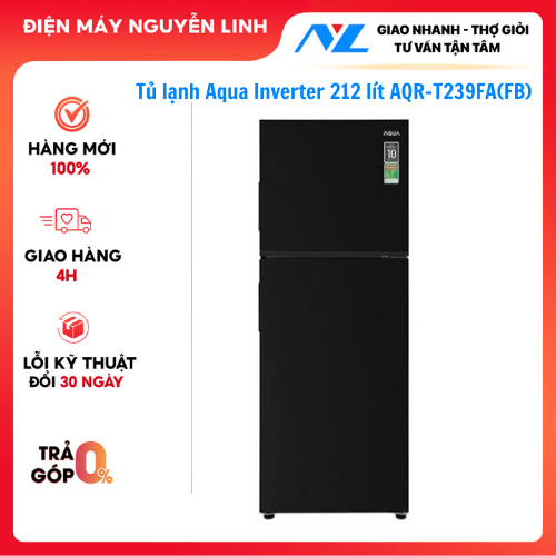Tủ lạnh Aqua Inverter 212 lít AQR-T239FA(FB)