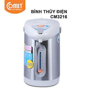 Bình Thủy Điện Comet CM3216 (3.6L) - Ruột Inox 304 Cao Cấp, Giữ Nhiệt Lâu, 3 Cách Lấy Nước Thông Min