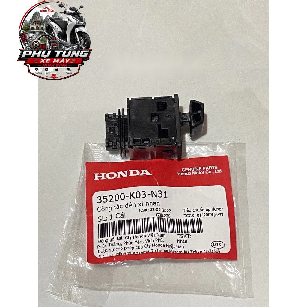 Công Tắc Đèn Xi Nhan Wave Rsx110, Blade Số, Vision (2014 > 2019) Honda (35200K03N31) DH