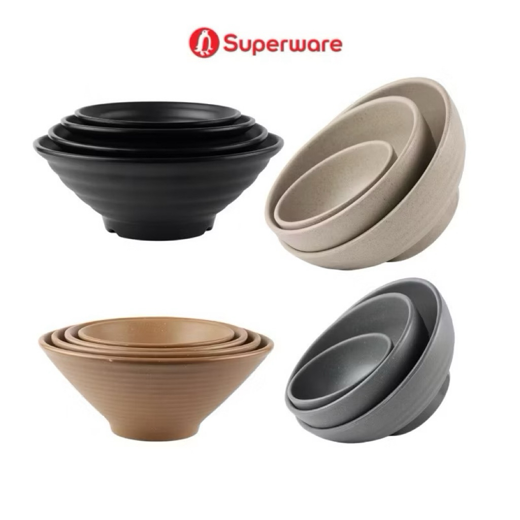 Tô nhám nhựa melamine có vân cao cấp Superware Thái Lan