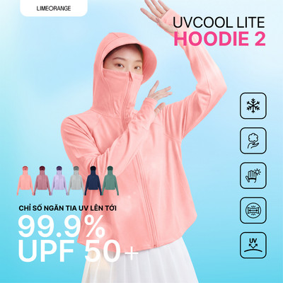 Áo Khoác Nữ Cánh Dơi UV Cool Lite Hoodie 2 Thun Lạnh Chống Tia UV LIMEORANGE