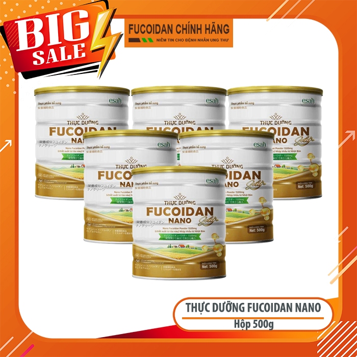 Combo 6 hộp Thực phẩm bổ sung Fucoidan Nano Gold. Hộp 500g