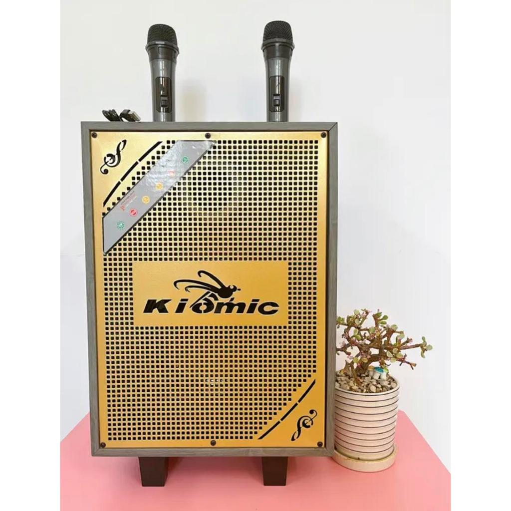 Loa Bluetooth Kiomic K-98-Music Box Tặng 2 Micro UHF Chống Nhiễu - Loa Kéo Kiomic BH 12 Tháng