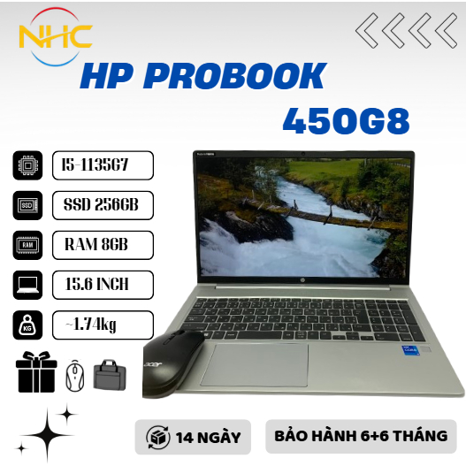 Laptop Giá Rẻ 15.6 inch HP Probook 450G8, 450G7, 450G6, 450G5   - Intel Core i5 7th, 8th, 10th Ram 8