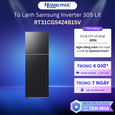 Tủ Lạnh Samsung Inverter 305 Lít RT31CG5424B1SV {Toàn Quốc}