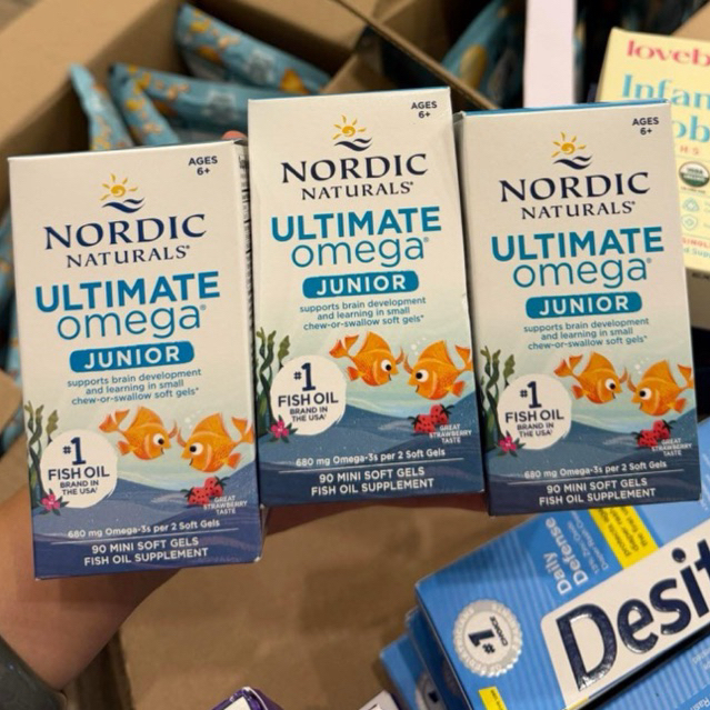 Nordic Naturals Ultimate Omega Junior Mini Soft Gels - Dầu Cá Nordic Naturals Ultimate Omega Junior