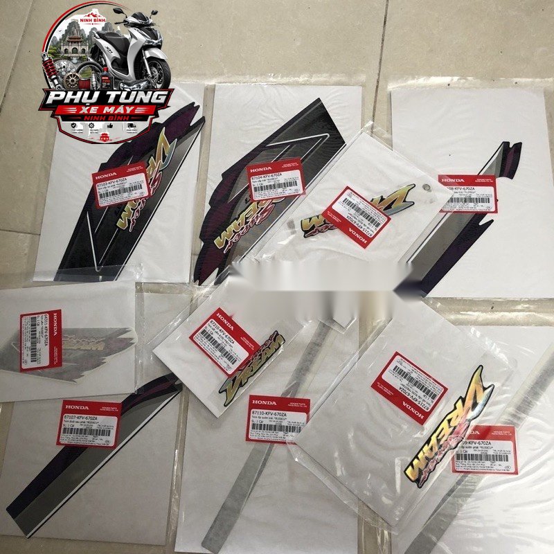 Bộ Tem Honda Dream 2007 Limited Edition cả tem nổi DH