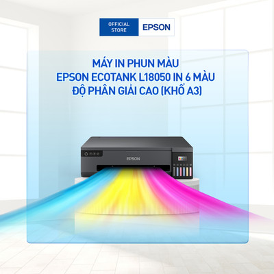 Máy In Phun Màu Đơn Năng Epson EcoTank L18050 (Bao Gồm Bộ Mực Chính Hãng Đi Kèm)