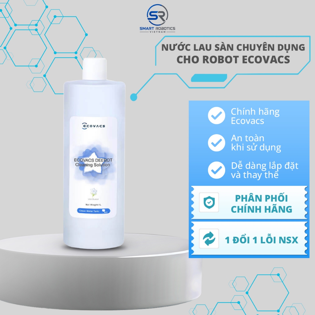 Nước lau sàn chuyên dụng cho Robot hút bụi lau sàn Ecovacs - Chính hãng