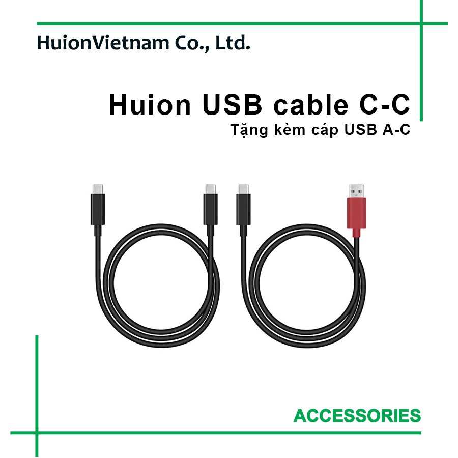 Huion Cable USB Type C-C / A-C