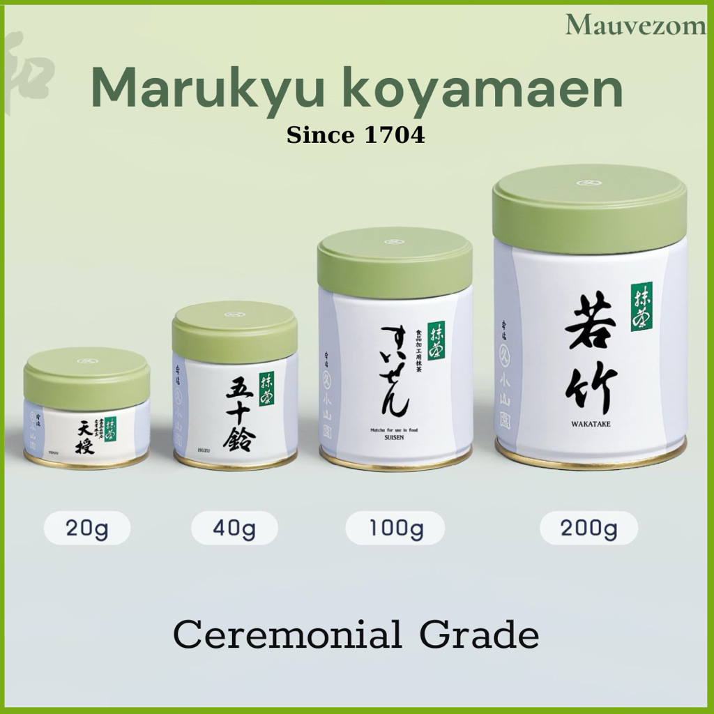 Matcha thượng hạng - Hãng Marukyu Koyamaen: Isuzu, Yugen, Wako, Unkaku, Suzukumo, Hojicha,... Mauvez